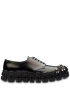 Prada Studded Lace-up Shoes - Black