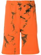 Helmut Lang Die-dye Track Shorts - Orange
