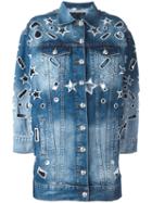 Philipp Plein Denim Jacket, Women's, Size: Xs, Blue, Cotton