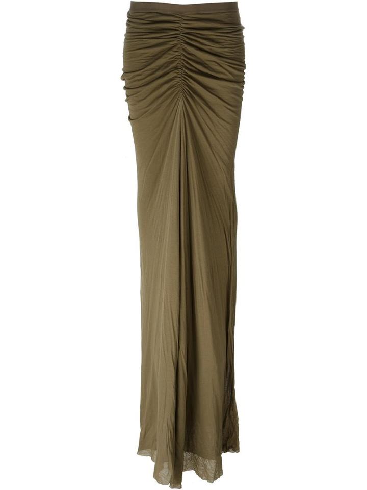 Rick Owens Lilies Draped Long Skirt
