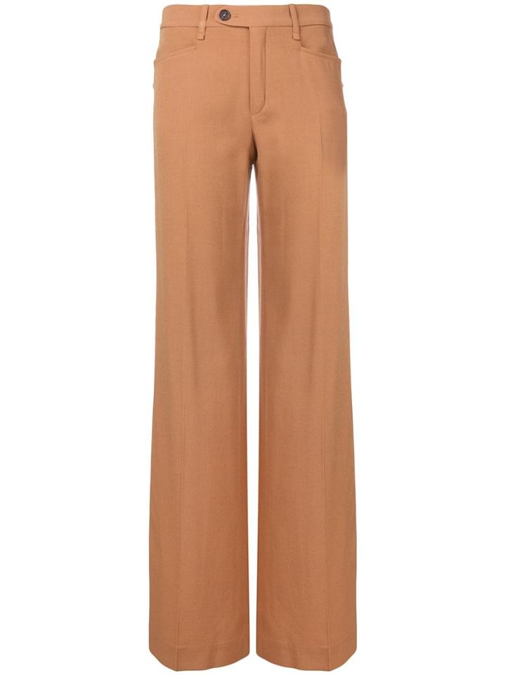 Chloé Flare Leg Trousers - Brown