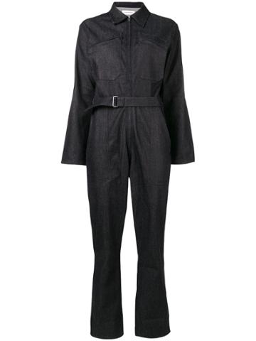 A Plan Application Denim Jumpsuit - Blue