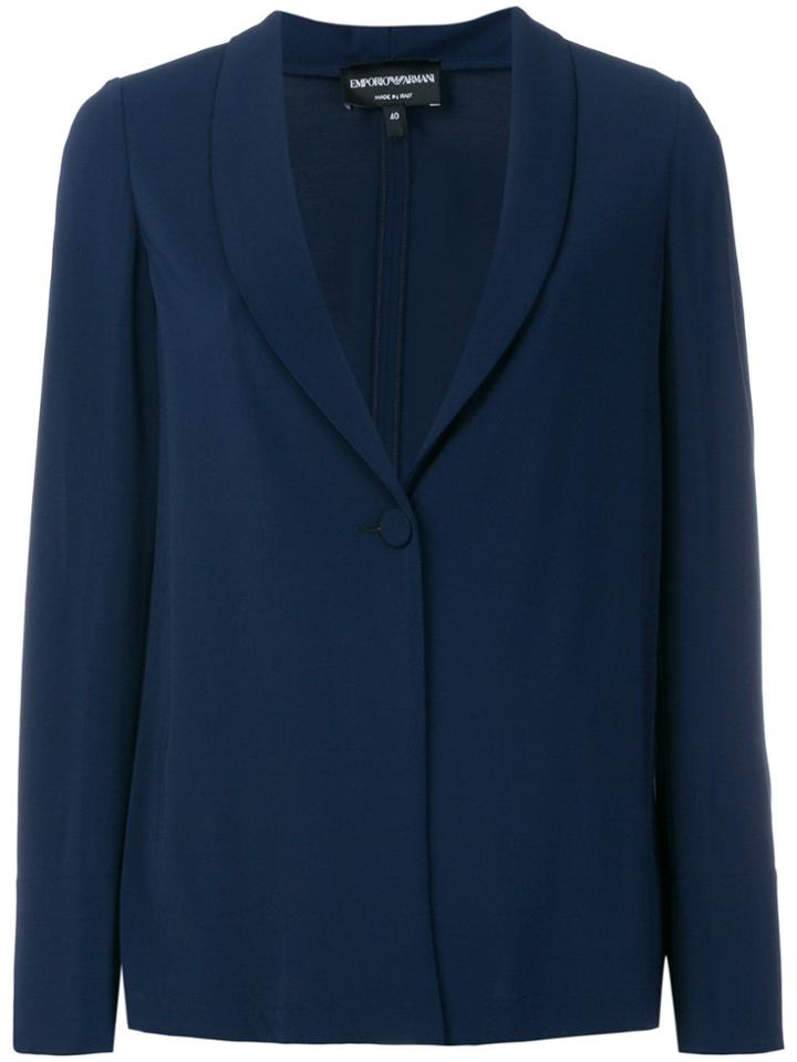 Emporio Armani Shawl Collar Blazer - Blue