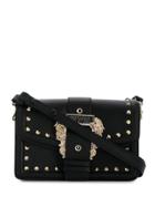Versace Jeans Couture Embossed Buckle Tote - Black