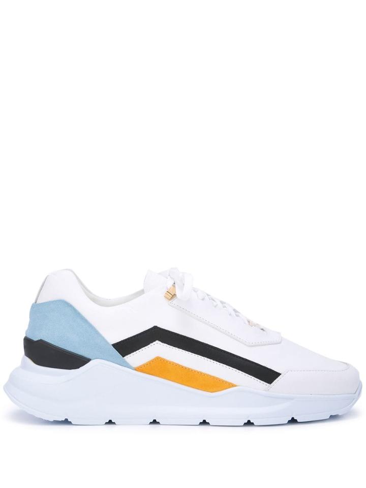 Buscemi Low-top Colour Block Sneakers - White