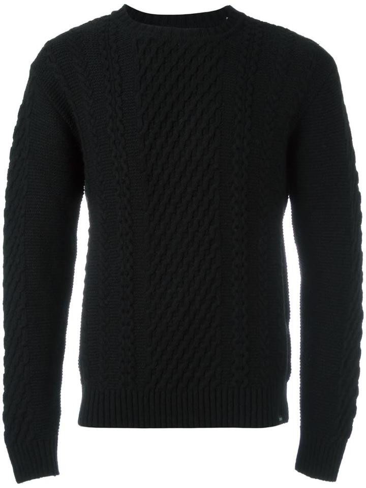Edwin 'united' Jumper, Men's, Size: Large, Black, Cotton/acrylic/polyamide/other Fibers