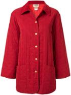 Hermès Pre-owned Quilted Short Coat - Red