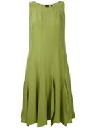 Aspesi - Flared Dress - Women - Silk - 44, Green, Silk