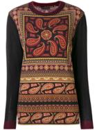 Etro Paisley Knitted Top - Black