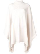 Barrie Knitted Cape Jumper - Neutrals