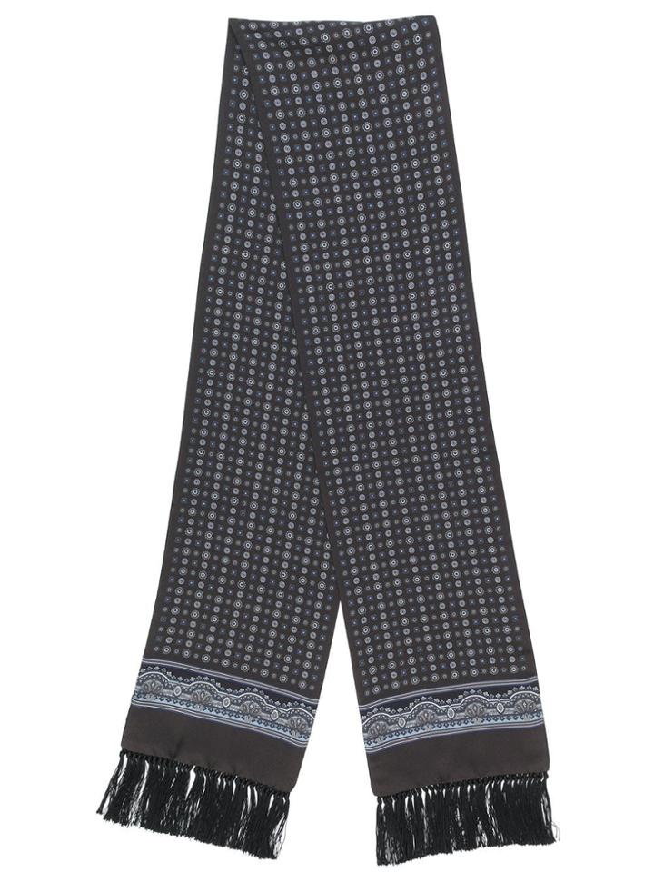 Dolce & Gabbana Printed Wide Scarf - Black
