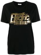 Sandro Paris Printed 'electric' T-shirt - Black