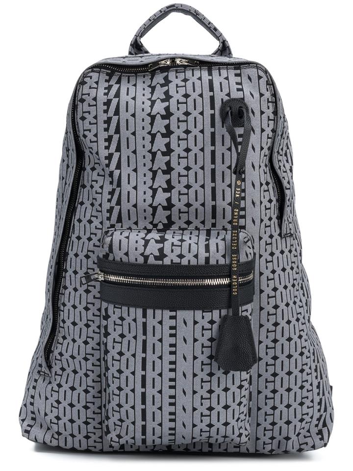 Golden Goose Deluxe Brand Golden Print Backpack - Black