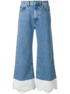 Ssheena Contrast Hem Jeans - Blue