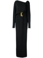 Tom Ford - Belted Gown - Women - Silk - 44, Black, Silk