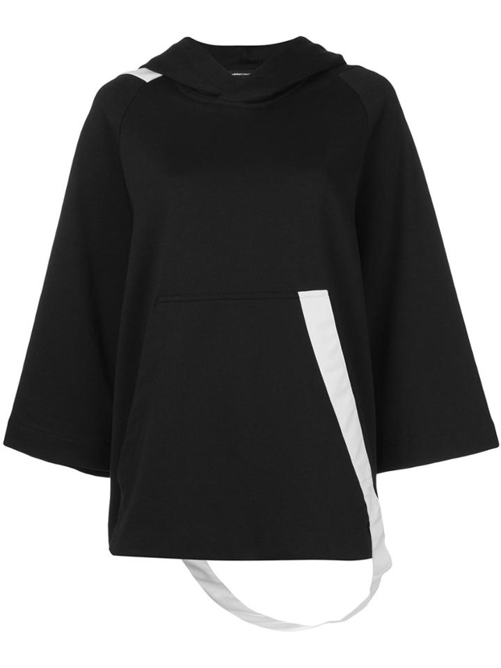 Y-3 Poncho-style Hoodie - Black