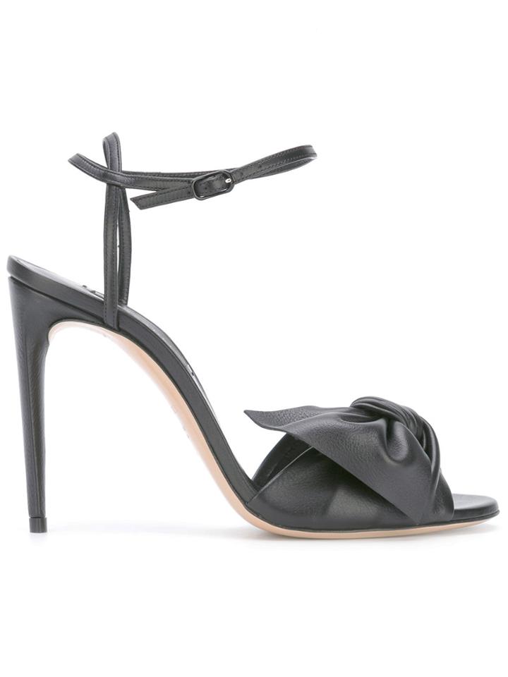 Casadei Bow Strap Evening Sandals - Black
