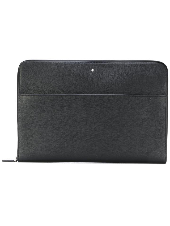 Montblanc Soft Grain Portfolio Clutch - Black