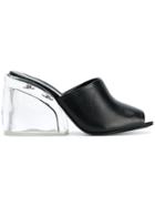 3.1 Phillip Lim Plexi Heel Mules - Black