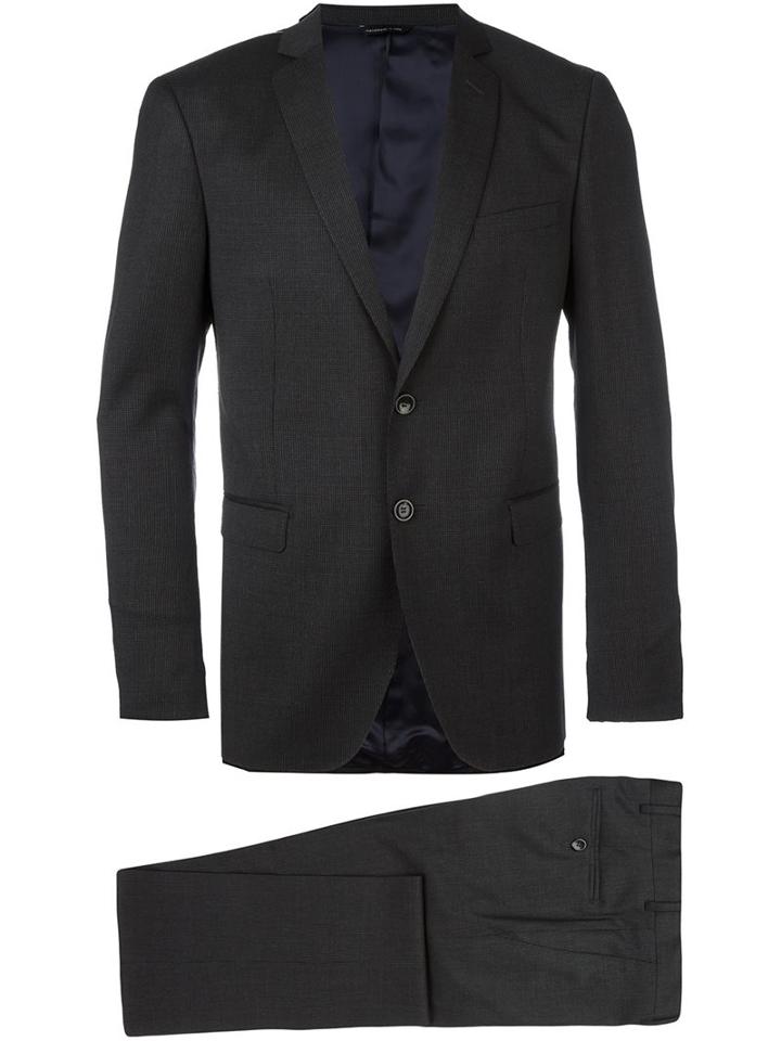 Tonello Tailored Business Suit, Men's, Size: 48, Grey, Viscose/virgin Wool