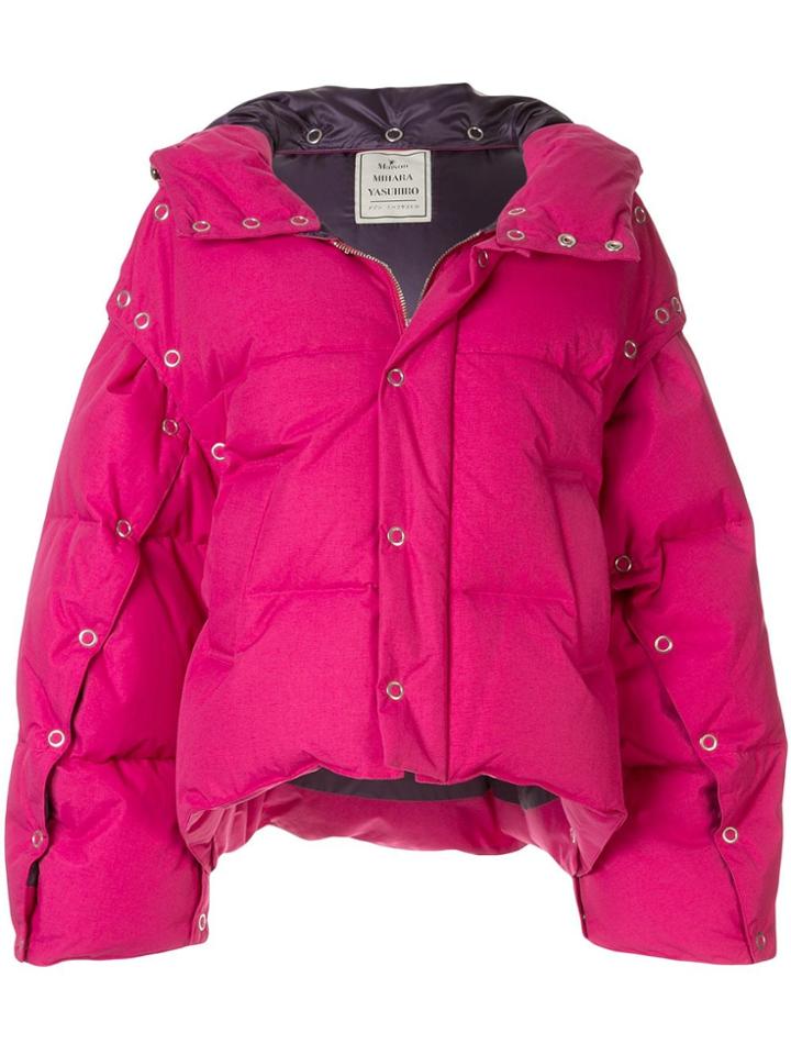 Maison Mihara Yasuhiro Cropped Puffer Jacket - Pink