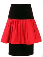 Valentino Pre-owned 1980's Peplum Knee-length Skirt - Black