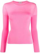 Mrz Long-sleeve Fine Knit Jumper - Pink