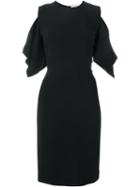 Givenchy Cold Shoulder Dress, Women's, Size: 38, Black, Silk/viscose/spandex/elastane