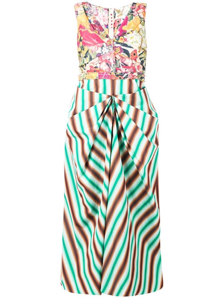Marni Patterned Fitted Dress - Pink