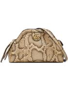 Gucci Re(belle) Python Small Shoulder Bag - Brown