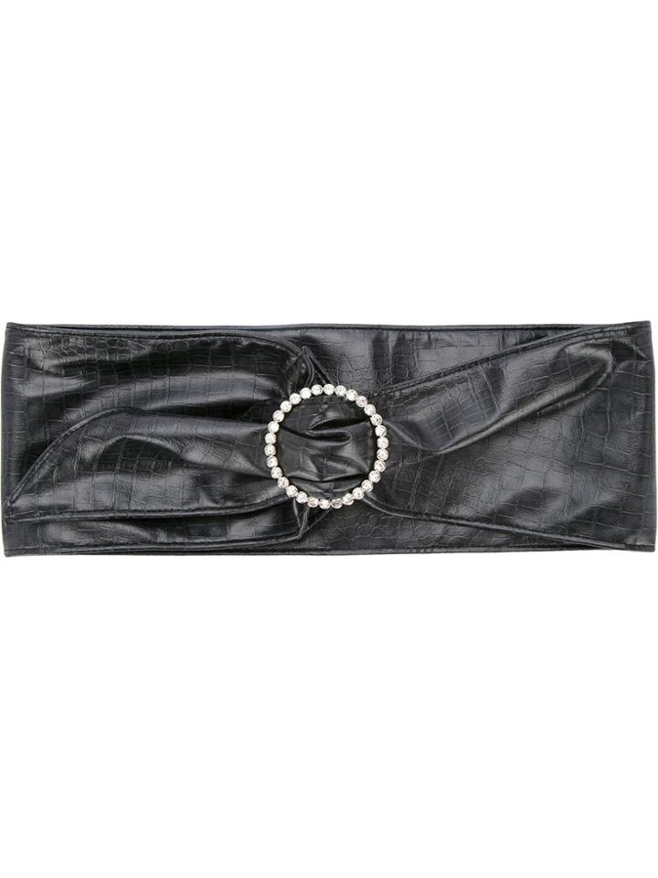 G.v.g.v. Rhinestone Buckle Sash Belt - Black