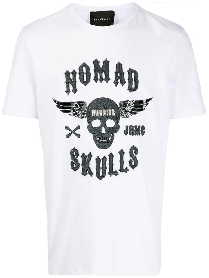 John Richmond Sequin-embellished T-shirt - White
