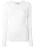 Tibi Round Neck Jumper, Women's, Size: Small, White, Polyamide