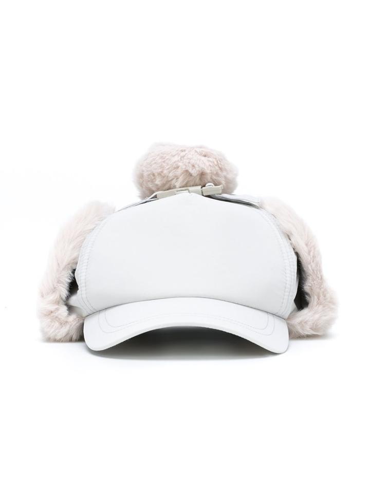 Stella Mccartney Kids 'bird' Ear-flap Cap, Girl's, Size: 52 Cm, Grey