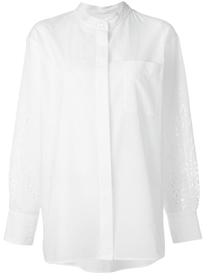 Chloé Pineapple Broderie Anglaise Shirt - White