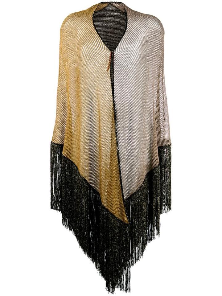 Missoni Multicolour Fringed Shawl - Gold