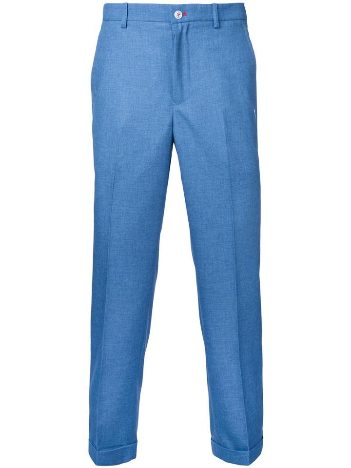 Loveless - Plain Chinos - Men - Polyester - 3, Blue, Polyester