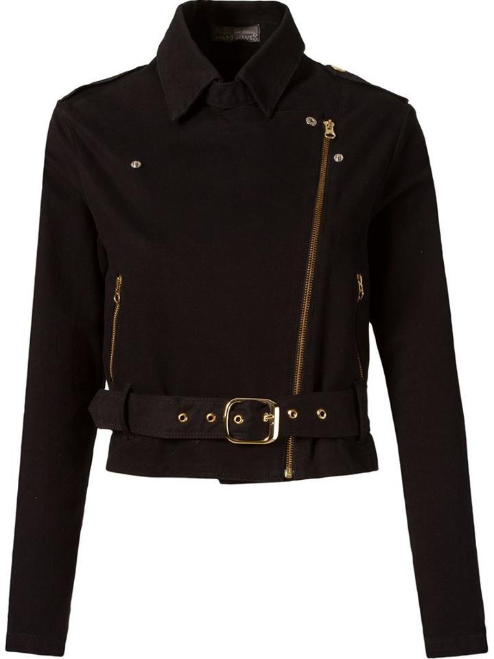 Amapô Cropped Biker Jacket, Women's, Size: Pp, Black, Spandex/elastane/cotton