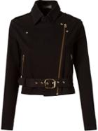 Amapô Cropped Biker Jacket, Women's, Size: Pp, Black, Spandex/elastane/cotton