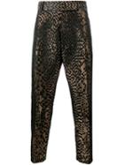 Haider Ackermann Jacquard Trousers, Men's, Size: 46, Black, Silk/polyester/cotton/rayon