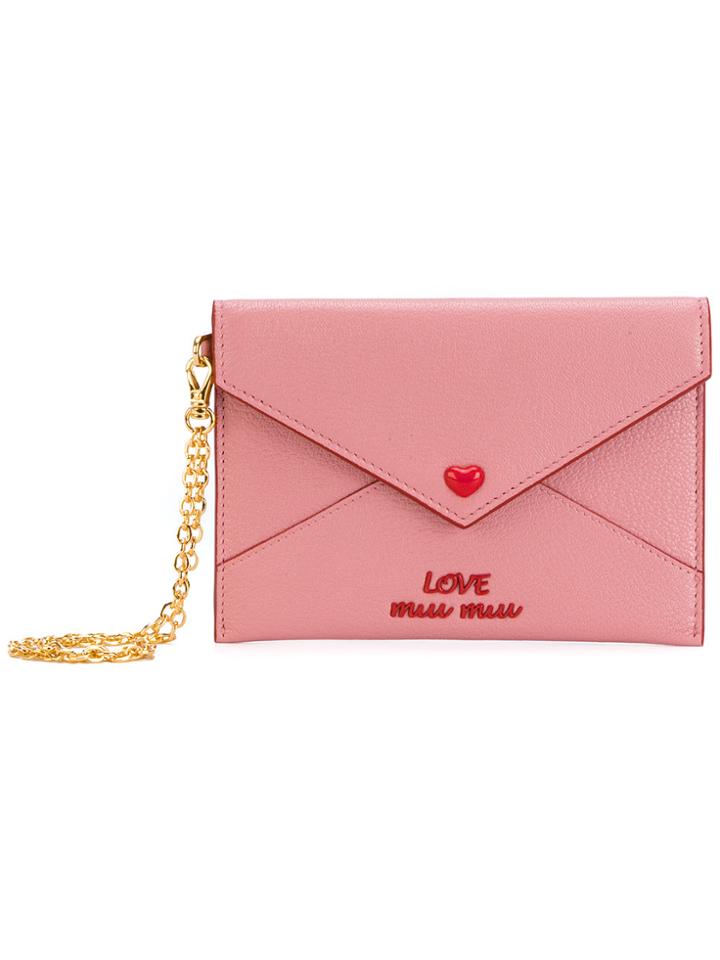 Miu Miu Envelope Pouch - Pink & Purple