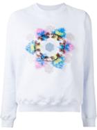 Mary Katrantzou Geometric Applique Sweatshirt, Women's, Size: Xs, Pink/purple, Cotton