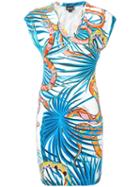 Just Cavalli - Snake Print Fitted Dress - Women - Spandex/elastane/viscose - 42, Blue, Spandex/elastane/viscose