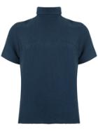 Olympiah - Turtle Neck Top - Women - Polyamide/viscose - 36, Blue, Polyamide/viscose