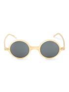 Lesca Small Round Frame Sunglasses