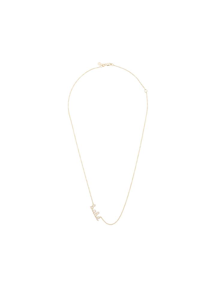 Sydney Evan 14kt Yellow Gold Diamond Babe Necklace - Metallic