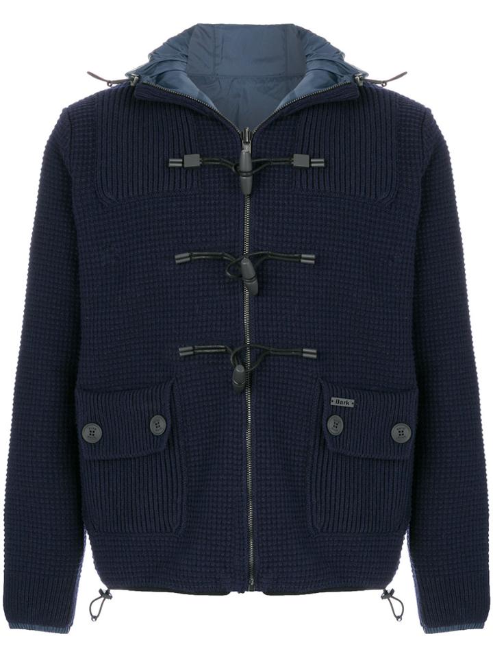 Bark Reversible Knitted Jacket - Blue