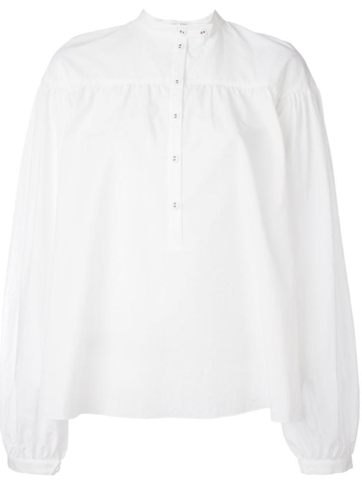 Tomas Maier Oversized Shirt, Women's, Size: 6, White, Cotton