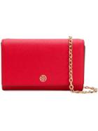 Tory Burch Robinson Chain Wallet - Red