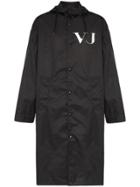 Valentino X Undercover Ufo Print Coat - Black